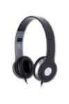 REBELTEC CITY BLACKCITY black stereo headphones with microphone