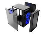 GEMBIRD CCC-FORNAX-960B Gaming design PC case 3 x 12cm fans blue