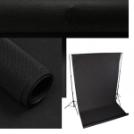Nuotraukų fonas Polypropylene 1,6x5m (Black)