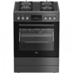 BEKO Cooker | FBM62330GADSN | Hob type Gas | Oven type Electric | Grey | Width 60 cm | Grilling | LED | Depth 60 cm | 72 L