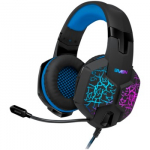 Gaming headphones with microphone SVEN AP-U980MV black-blue (USB, LED, 7.1)