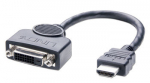 Adapteris - LINDY DVI-D M/F į HDMI M, 0,2 m, Juodas