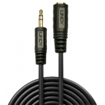 Garso Kabelis - LINDY Garso Prailginimo Kabelis 3.5 mm Stereo, 2 m, Juodas