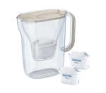Filtravimo ąsotis Brita Style Essential + 2 filtrai Maxtra Pro Pure Performance (smėlio spalvos)