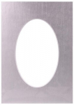 Passepartout 15x21, platinum oval