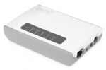 DIGITUS 2-Port USB 2.0 Wireless Multifunction Network Server 300 Mbps