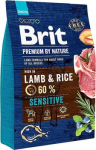 BRIT Premium by Nature Sensitive Lamb with rice - sausas maistas &scaron;unims - 3 kg