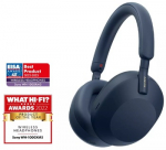 Sony WH-1000XM5 mėlynos ausis uždengiančios bevielės ausinės su mikrofonu, aktyviu triuk&scaron;mo slopinimu ir itin patogiu dizainu | Apple Siri/Google Assistant/Amazon Alexa | Dėklas komplekte
