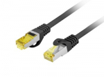 Patchcord cat.6a S/FTP LSZH CU 1m fluke passed black