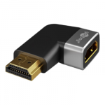 Goobay HDMI Angled Adapter 270&deg; Horizontal, 8K @ 60 Hz, Gold-Plated, Black/Silver | 72012
