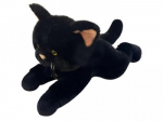 Cat lying down 55 cm black