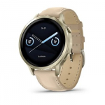 Garmin Venu 4 3,05 cm (1.2") AMOLED 41 mm Skaitmeninis 390 x 390 pikseliai Lietimui jautrus ekranas Auksas &bdquo;Wi-Fi&ldquo; GPS (palydovinis)