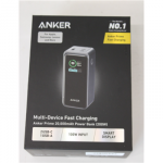 SALE OUT. Anker Power Bank, 200 W | Prime | 20000 mAh | Black | UNPACKED, SMALL SCRATCHED ON TOP