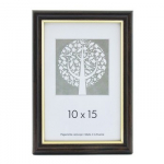 Rėmelis 30x40 plast 1301111 ECO tamsiai rudas su auksu | 15mm