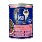 OPTIVITAL Beef in gravy - &scaron;lapias kačių maistas - 415g