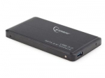 GEMBIRD EE2-U3S-2 HDD/SSD enclosure for 2.5 SATA - USB 3.0 Aluminium Black