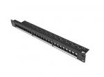 LANBERG PPKS-1024-B keystone Patch Panel 19inch 24 port 1U black