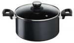 TEFAL | Unlimited Stewpot | G2554672 | 5 L | Aluminum | Dishwasher proof | Lid included | Black