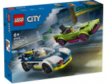 LEGO CITY 60415 POLICIJOS AUTOMOBILIŲ IR RAUMENINGŲ AUTOMOBILIŲ GAUDYNĖS