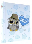 Albumas GED DRS20 HELLO OWL BLUE 22,5x28 | 40 magnet psl | spiralinio ri&scaron;imo | max 10x15 160