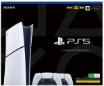 Sony PlayStation 5 Slim skaitmeninė (Digital) žaidimų konsolė su papildomu bevieliu valdikliu | 825GB SSD | 16GB GDDR6 RAM