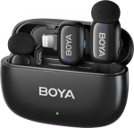 Boya Mini-15 Ultracompact 2.4GHz Wireless Microphone System with Lightning plug | Black