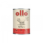 OLLO Pure Pork - drėgnas ėdalas &scaron;unims - 850g