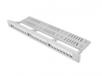 LANBERG PPKS-1124-S keystone Patch Panel 19inch with organizer 24 port 1U grey