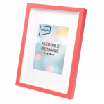 Rėmelis 21x30 AMRI med | su įgilintu pasportu nuotr. 13x18 | Raudonas | 14mm