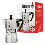 Bialetti Moka Express Mokos gaminimo indas 0,55 L Juoda, Sidabras