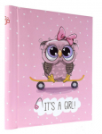 Albumas GED DRS30 OWL PINK 22.8x28 cm | 60 magnet psl | spiralinio ri&scaron;imo