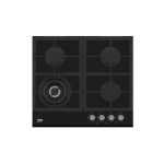 BEKO Hob | HILW64235S | Gas | Number of burners/cooking zones 4 | Rotary knobs | Black