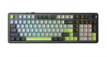 &bdquo;Gasket&ldquo; klaviatūra &bdquo;F99 Pro&ldquo; juoda+pilka+žalia, &bdquo;GrayWood&ldquo; jungikliai, RGB, &bdquo;AULA&ldquo;