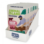 ANIMAL ISLAND Beef Fillets in broth - drėgnas ėdalas &scaron;unims - 10x150g