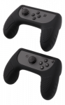 DELTACO GAMING Black Silicone Controller Grips for Nintendo Switch Joy-Con