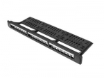 LANBERG PPKS-1124-B keystone Patch Panel 19inch with organizer 24 port 1U black