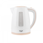 Adler | Kettle | AD 1264 | Standard | 2200 W | 1.7 L | Plastic | 360&deg; rotational base | White