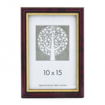 Rėmelis 30x40 plast 1301114 ECO bordo su auksu | 15mm