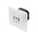 Digitus | Socket with USB A and USB-C Ports, flush mounted