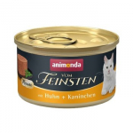 ANIMONDA Vom Feinsten Mousse Chicken and rabbit - &scaron;lapias kačių maistas - 85g