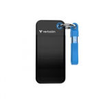 Verbatim 32195 I&scaron;orinis SSD diskas 2TB, USB-C 3.2 Gen 2, M.2, iki 1000MB/s, Juoda/Mėlyna