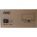 SALE OUT. AOC CU34B3E Curved 34" 3440x1440/21:9/300cd/m2/4ms HDMI, DisplayPort, USB, Audio out | Warranty 36 month(s) | DAMAGED PACKAGING