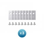 Anker Eufy Replacement Blade Set: 3x (9 Lawn Mower Blades and 9 Screws) Compatible E15/E18