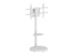 TECHLY Floor Stand with Trolley Shelf LCD/LED/Plasma TV 37inch-86inch White