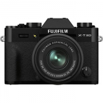 Fujifilm X-T30 II juodas sisteminis fotoaparatas su XC 15-45mm objektyvu