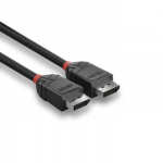Kabelis - LINDY 2m DisplayPort 2.1 80G 16K 60Hz Juodas