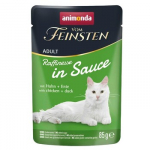 ANIMONDA Vom Feinsten Raffinesse in sauce Chicken with duck - &scaron;lapias kačių maistas - 85g