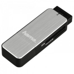 HAMA USB 3.0 Card Reader SD/microSD aluminium silver