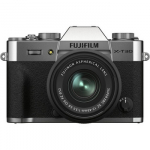 Fujifilm X-T30 II sidabrinis sisteminis fotoaparatas su XC 15-45mm objektyvu