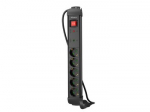 LANBERG Surge protector SP1 1.5m 5x Schuko black